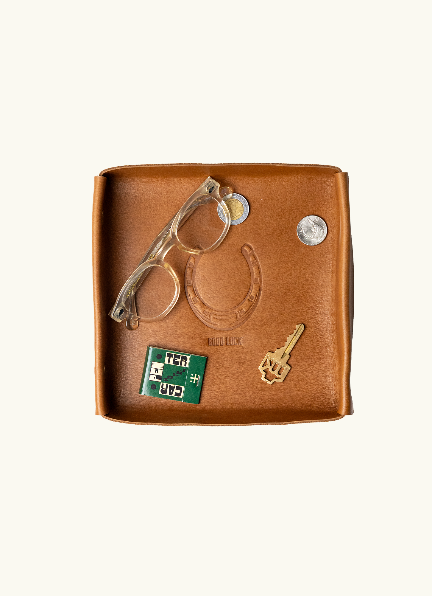 Leder Valet Tray