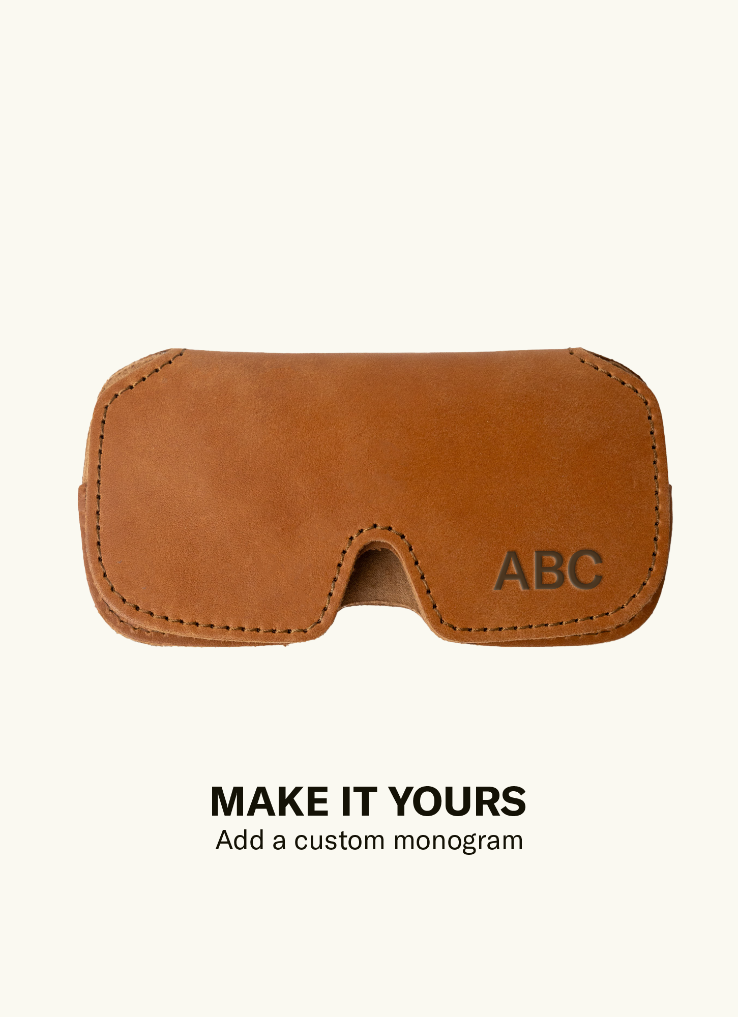 Leder-Sonnenbrille Fall
