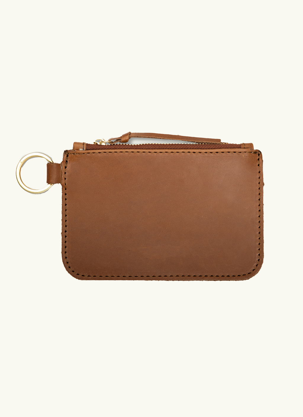 Leder Zip Key Pouch