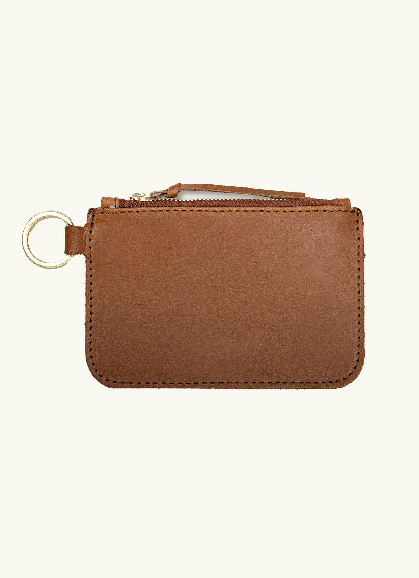 Leder Zip Key Pouch